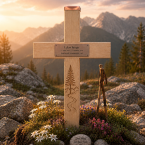 Holzgrabmal Holzkreuz Gipfelruhe